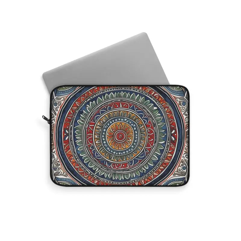 Vibrant Pattern Laptop Sleeve with Plush Fleece Interior