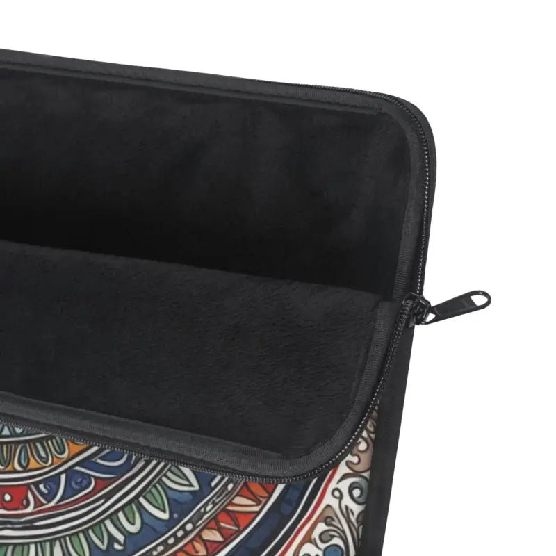 Vibrant Pattern Laptop Sleeve with Plush Fleece Interior