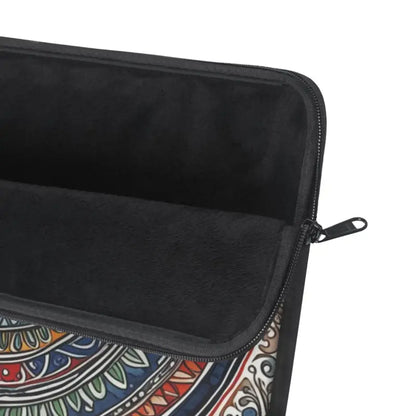 Vibrant Pattern Laptop Sleeve with Plush Fleece Interior