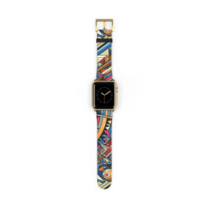 Vibrant Pattern Watch Band - Chic Faux Leather - Dipaliz - Bands
