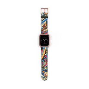 Vibrant Pattern Watch Band - Chic Faux Leather - Dipaliz - Bands