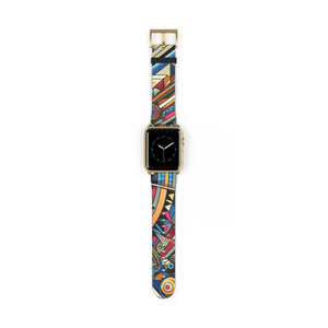 Vibrant Pattern Watch Band - Chic Faux Leather - Dipaliz - Bands