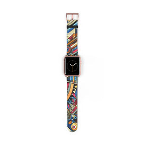 Vibrant Pattern Watch Band - Chic Faux Leather - Dipaliz - Bands