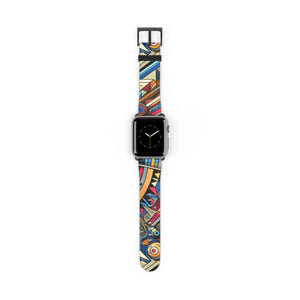 Vibrant Pattern Watch Band - Chic Faux Leather - Dipaliz - Bands