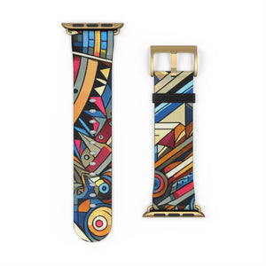 Vibrant Pattern Watch Band - Chic Faux Leather - Dipaliz - Bands