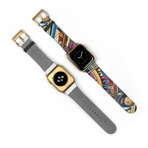 Vibrant Pattern Watch Band - Chic Faux Leather - Dipaliz - Bands