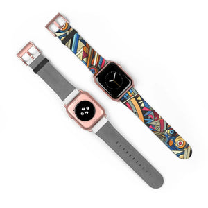 Vibrant Pattern Watch Band - Chic Faux Leather - Dipaliz - Bands