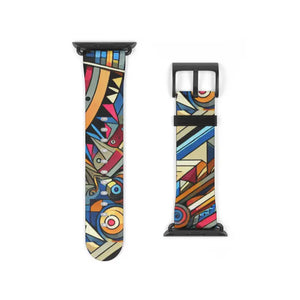 Watch Band - Vibrant Pattern Faux Leather Style - Dipaliz - Bands