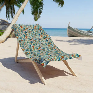 Vibrant Patterned Beach Towel - Colorful Fish Design - Dipaliz - 30’’ × 60’’ - Towels