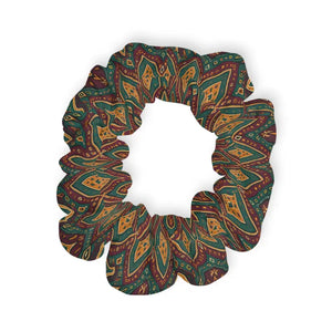 Vibrant Patterned Scrunchies Jersey Knit Trendy Hair Tie - Dipaliz - 4’’ × - Accessories