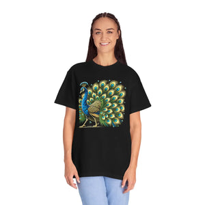 Vibrant Peacock T-shirt - Colorful Bird Tee - Dipaliz - T-shirts