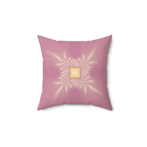 Pink Polyester Double Sided Print Throw Pillow - Dipaliz - 14’’ × - Pillows