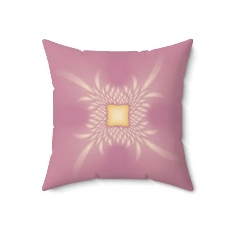 Pink Polyester Throw Pillow: Double-sided Home Decor Marvel - 18’’ ×