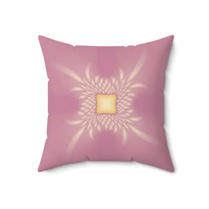 Pink Polyester Throw Pillow: Double-sided Home Decor Marvel - 18’’ ×