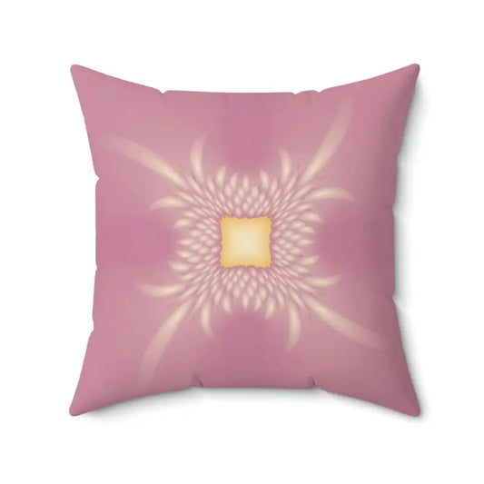 Pink Polyester Throw Pillow: Double-sided Home Decor Marvel - 20’’ ×