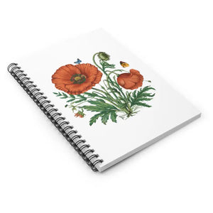 Poppy-perfect 118-page Spiral Notebook with Ruled Line Paper - Dipaliz - one Size - Notebooks & Notepads