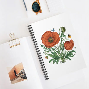 Poppy-perfect 118-page Spiral Notebook with Ruled Line Paper - Dipaliz - one Size - Notebooks & Notepads