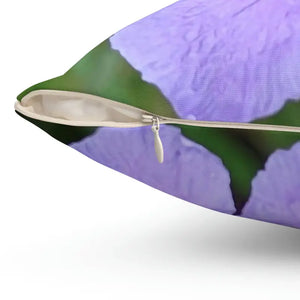 Polyester Square Pillow Purple Flower Comfort Decor Dipaliz - Throw Pillows