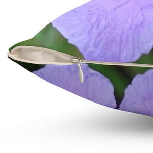 Polyester Square Pillow Purple Flower Comfort Decor Dipaliz - Throw Pillows