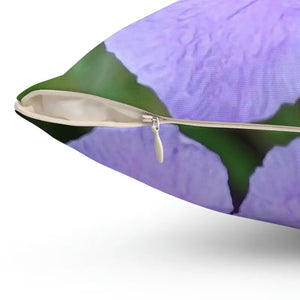 Polyester Square Pillow Purple Flower Comfort Decor Dipaliz - Throw Pillows