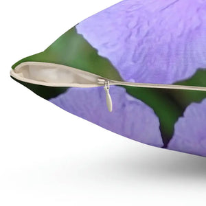 Polyester Square Pillow Purple Flower Comfort Decor Dipaliz - Throw Pillows