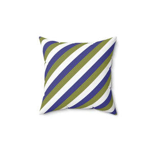 Polyester Square Pillow Purple Stripes Bold Modern Decor Dipaliz - 14’’ × - Throw Pillows