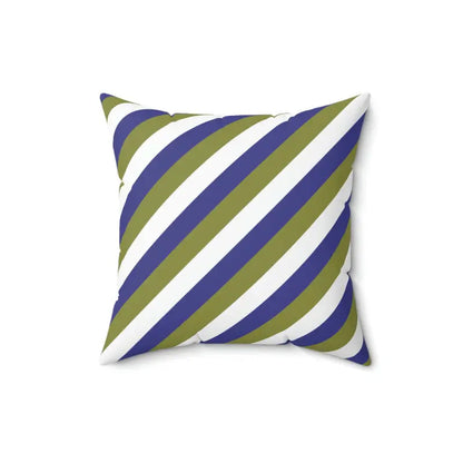 Vibrant Purple Stripes Polyester Square Pillow for Chic Décor - 16’’ × Home Decor