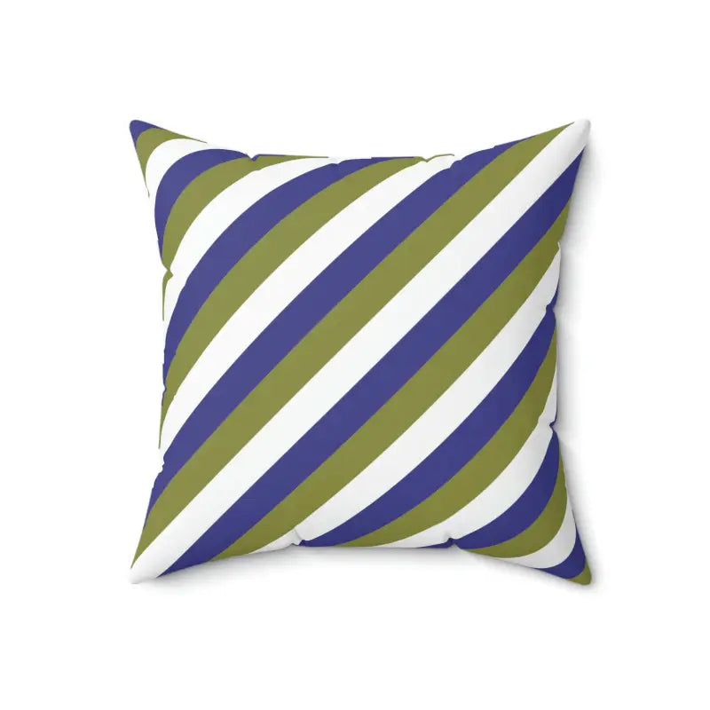 Vibrant Purple Stripes Polyester Square Pillow for Chic Décor - 18’’ × Home Decor