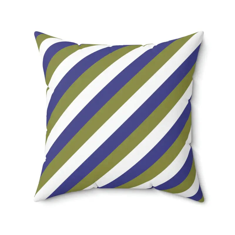 Vibrant Purple Stripes Polyester Square Pillow for Chic Décor - 20’’ × Home Decor