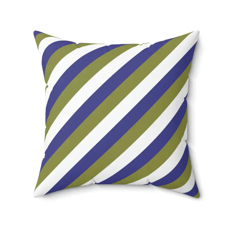 Vibrant Purple Stripes Polyester Square Pillow for Chic Décor - Home Decor