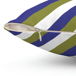 Polyester Square Pillow Purple Stripes Bold Modern Decor Dipaliz - Throw Pillows