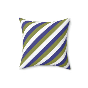 Polyester Square Pillow Purple Stripes Bold Modern Decor Dipaliz - Throw Pillows