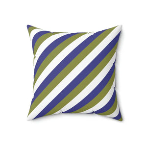 Polyester Square Pillow Purple Stripes Bold Modern Decor Dipaliz - Throw Pillows