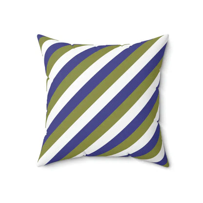 Vibrant Purple Stripes Polyester Square Pillow for Chic Décor - Home Decor