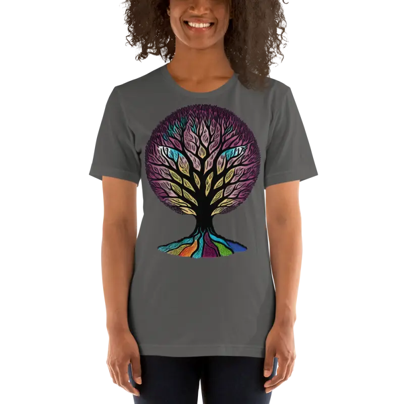 Vibrant Rainbow Dreams Unisex Tee: Splash your Style! - Asphalt / s T-shirts