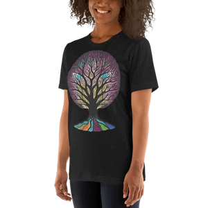 Rainbow Colored Tree Unisex t Shirt - Vibrant Style - Dipaliz - T-shirts
