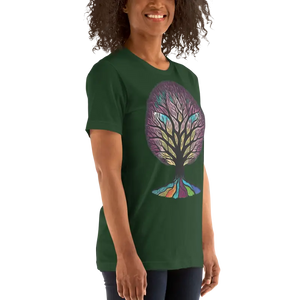 Rainbow Colored Tree Unisex t Shirt - Vibrant Style - Dipaliz - T-shirts