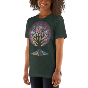 Rainbow Colored Tree Unisex t Shirt - Vibrant Style - Dipaliz - T-shirts