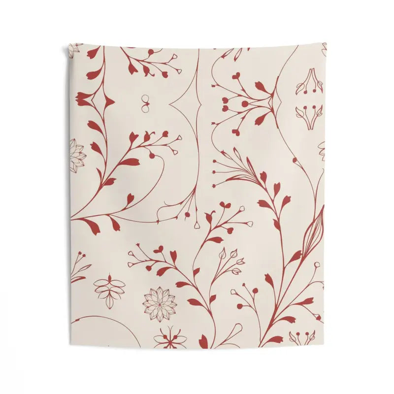 Brighten your Walls with a Red Floral Wall Tapestry - 50’’ × 60’’ Home Decor