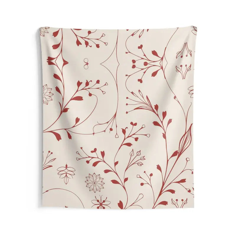 Brighten your Walls with a Red Floral Wall Tapestry - 68’’ × 80’’ Home Decor