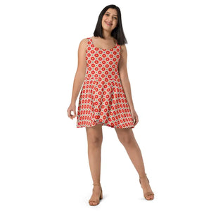 Sleeveless Skater Dress Stunning Silhouette Vibrant Flair Dipaliz - Dresses