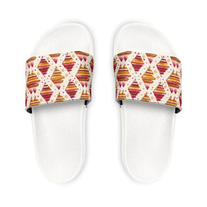 Slide Sandals for Men - Vibrant Geometrical Pattern - Dipaliz