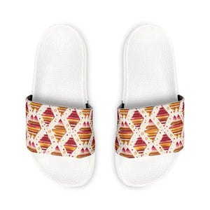 Slide Sandals for Men - Vibrant Geometrical Pattern - Dipaliz