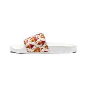 Slide Sandals for Men - Vibrant Geometrical Pattern - Dipaliz