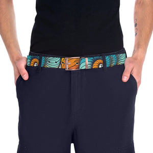 Vibrant Spiral Abstract Belt - Cut to Size Fit - Dipaliz - Belts