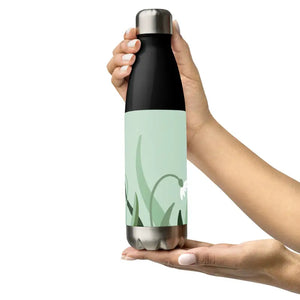 Stainless Steel Water Bottle - Trendy Style Statement - Dipaliz - Black - Bottles