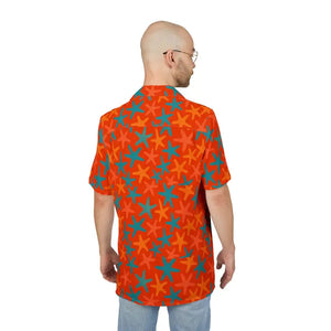 Premium Vibrant Starfish Hawaiian Button-down Shirt - Dipaliz - Shirts