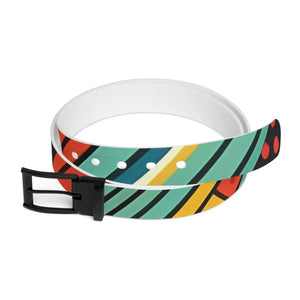 Vibrant Stripes Belt - Cut-to-size Fit Buckle Options - Dipaliz - Belts