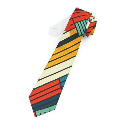 Elevate your Look with a Vibrant Stripes Necktie - one Size Accessories