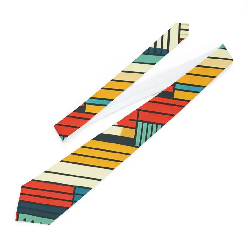 Elevate your Look with a Vibrant Stripes Necktie - one Size Accessories